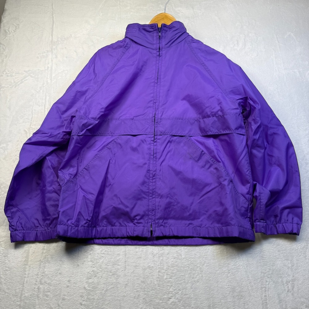 VTG Pacific Trail Sz‎ Med 90s Purple Lined Windbreaker Jacket